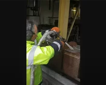 Aérogommage radiateur fonte Var