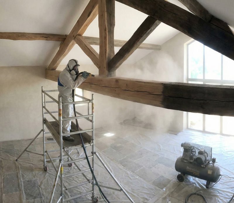 aerogommage poutre aix en provence